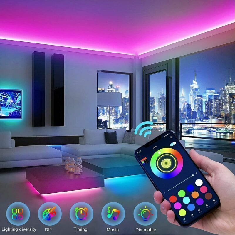 LED Light Strips – Bluetooth & Remote Control