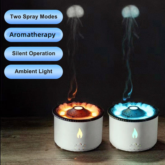 Oil Diffuser Flame Humidifier – Soothing Mist & Relaxing Atmosphere 